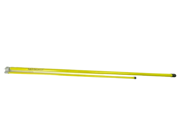 Yellow Trucker's Height Stick 15 ft Ole Reliable With Cloth Carrying Case!