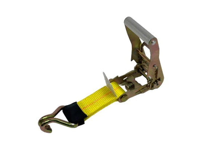3-point carhauler wire hook ratchet wheel strap- Yellow