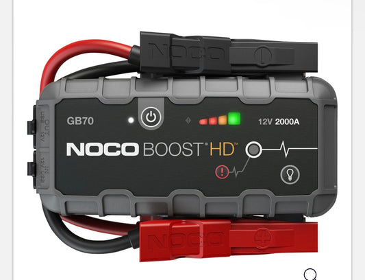 Noco Genius GB70 BoostHD Heavy-Duty Compact Lithium-Ion Jump Starter — 2000 Amps