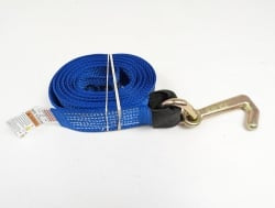 Forged mini J Hook Blue Diamond Weave Strap 12 ft 3,333 lbs working load limit