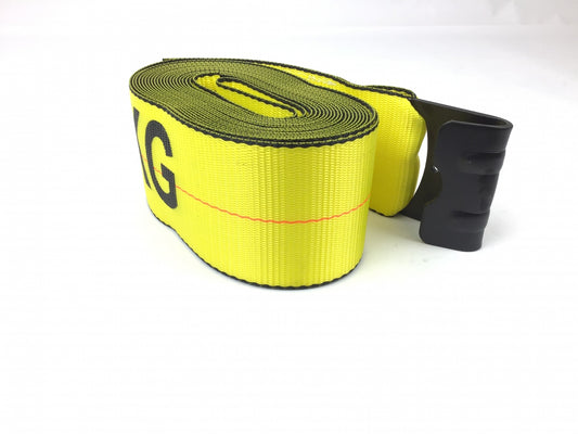 4X30 Winch Strap with Flat Hook